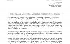 2024 Press Release Millage Increase