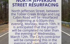 THE CITY OF MILLEDGEVILLE NORTH JEFFERSON STREET RESURFACING